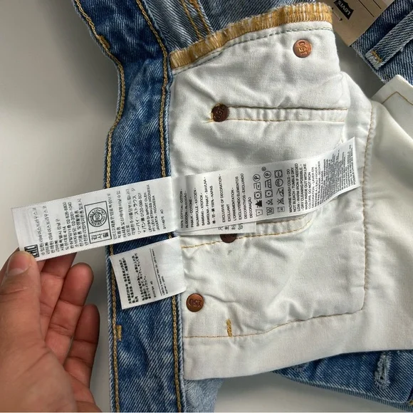 Levi’s 501 150 anniv high rise women’s denim  patch heart size 16W button fly - Picture 13 of 16